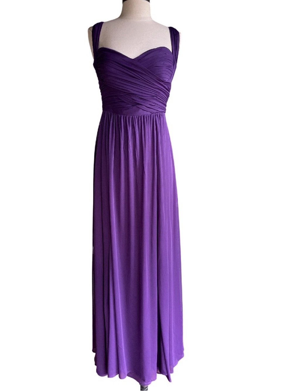 Jenny Yoo JY515 Majestic Convertible Chiffon Purple Sweetheart Maxi Bridesmaid 6